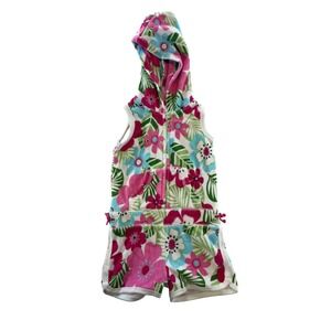 Original Garment Baby Girls Floral Print Hoodie Jacket Size 12 18 Months